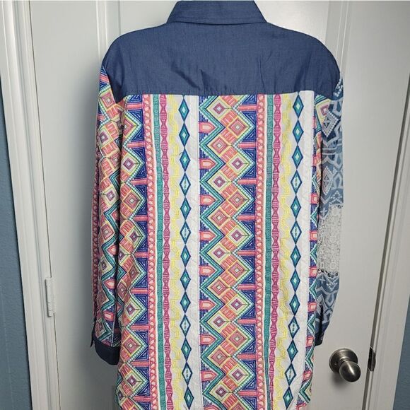 JOHN + MARK Multi Pattern Button Down - Picture 13 of 16